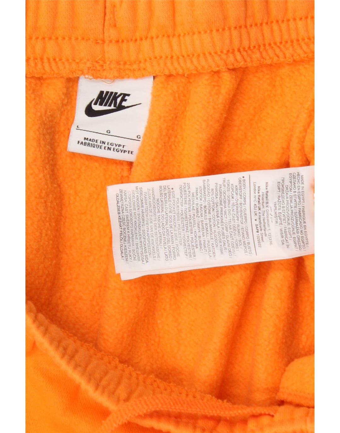 Мужские спортивные брюки Nike, большие оранжевые хлопковые брюки для бега