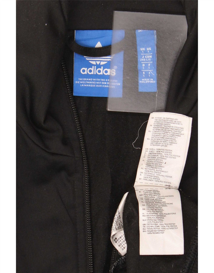 Мужская спортивная куртка Adidas, большая черная полиэстер