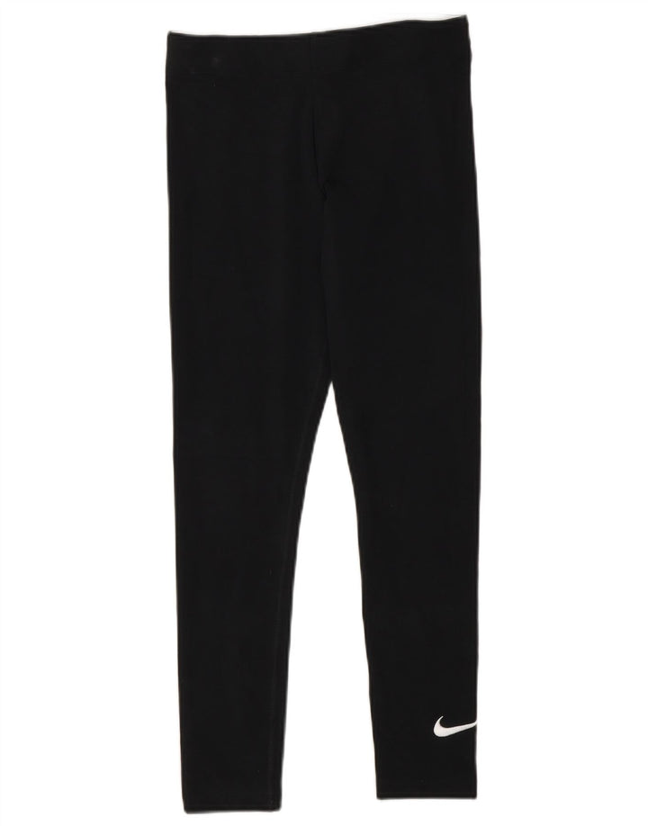 Леггинсы Nike для девочек 10-11 лет, средние, черные