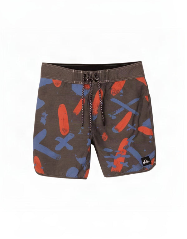 Quiksilver Mens Swimming Shorts Medium Grey Polyester