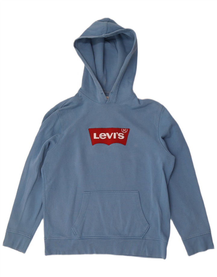 Мужской джемпер с капюшоном Levi's, большой синий, хлопковый