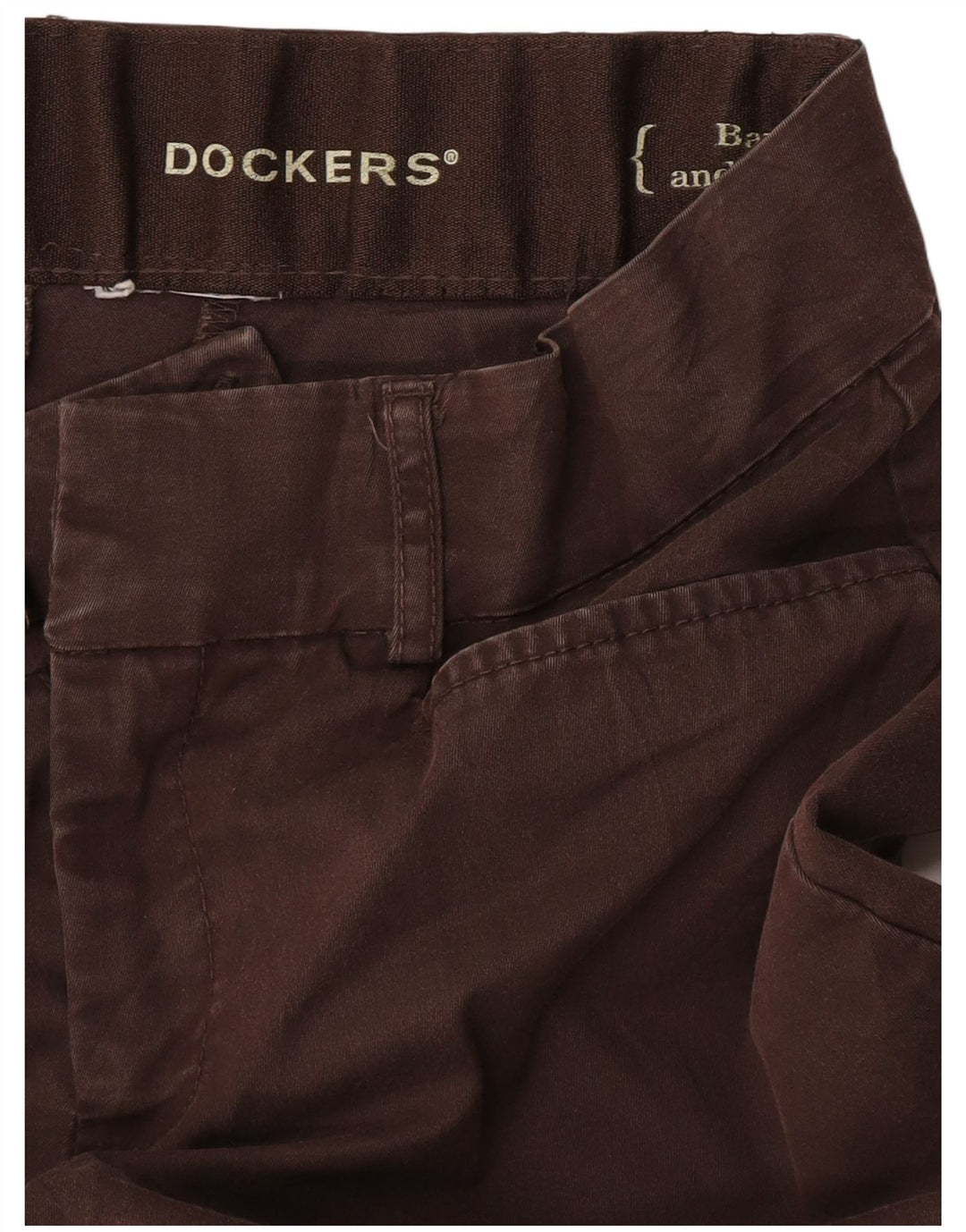 Dockers Womens Straight Casual Trousers W28 L29 Brown