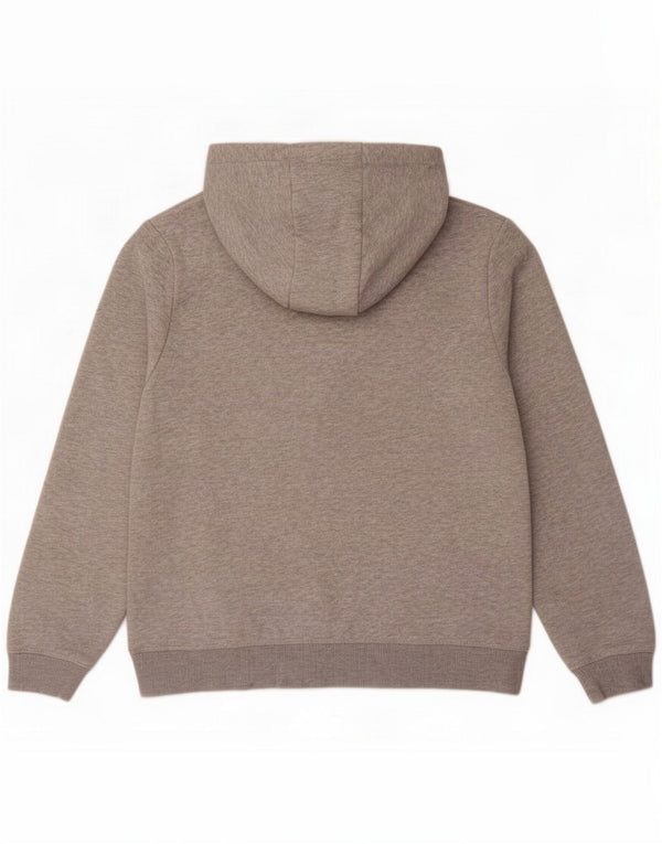 Crew Clothing Женский свободный джемпер с капюшоном UK 10, маленький серый хлопок