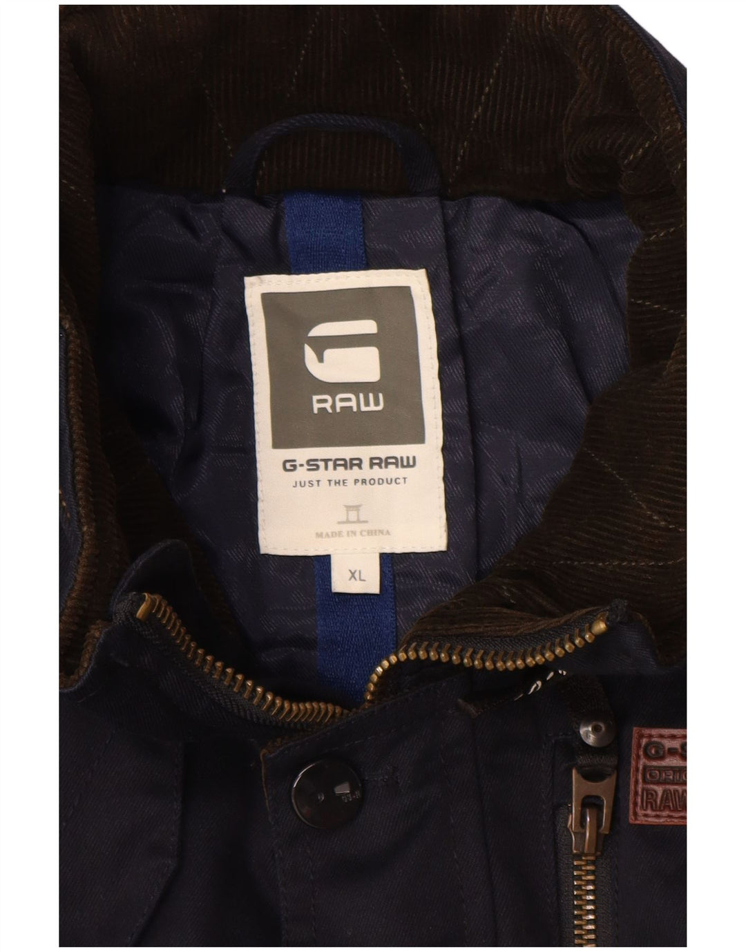 Куртка G-Star для мальчиков 13–14 лет, XL, темно-синяя, хлопок