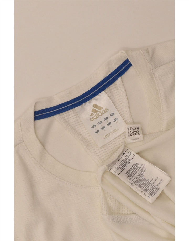 Мужской жилет Adidas Climalite, маленький белый полиэстер