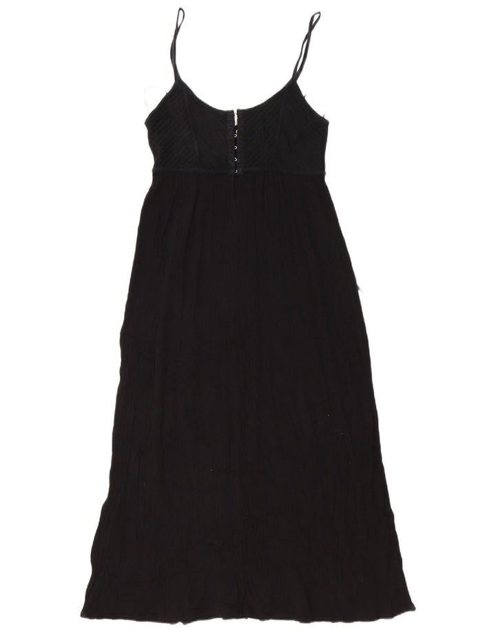 Женский сарафан макси Zara UK 12, средний черный, хлопок