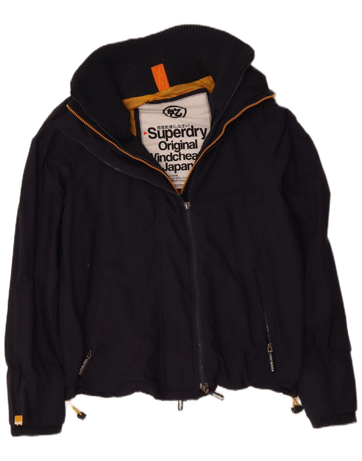 Мужская ветровка-ветровка Superdry UK 40, большая темно-синяя
