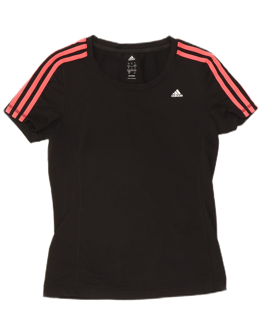 Женская футболка Adidas Climalite Top UK 8/10, маленький черный полиэстер