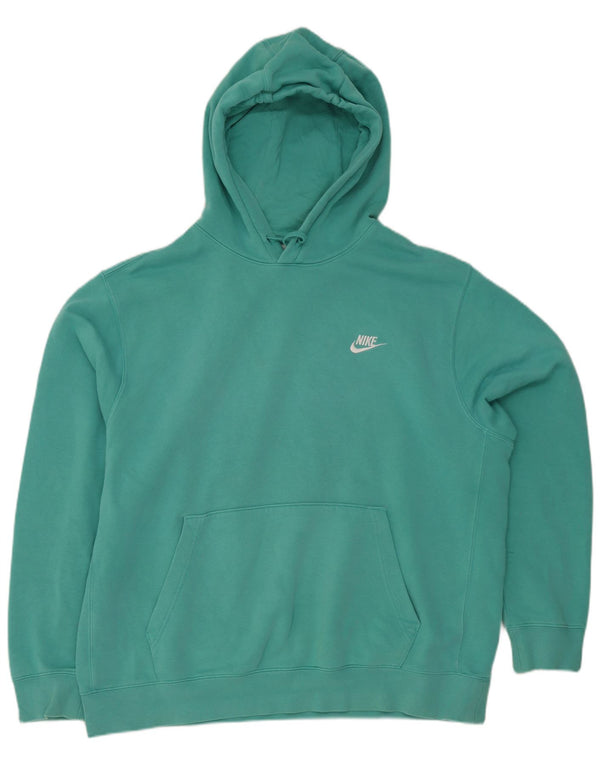Мужской джемпер с капюшоном Nike XL, бирюзовый, хлопок