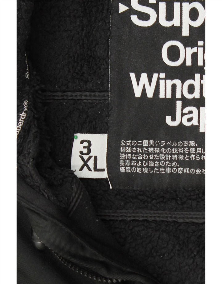 Мужская ветровка SUPERDRY Windtrekker UK 46 3XL, черный полиэстер