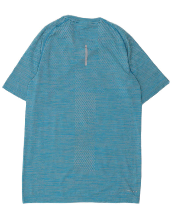 Мужская футболка Nike Dri Fit, маленький синий нейлон в тонкую полоску