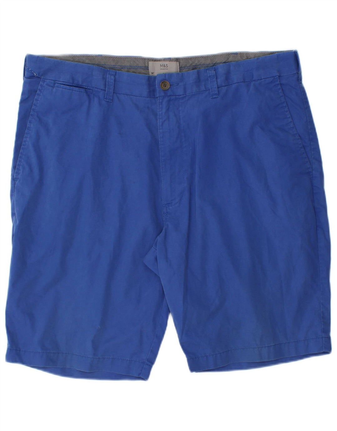 Мужские шорты чинос Marks & Spencer W38 XL, синие, хлопок
