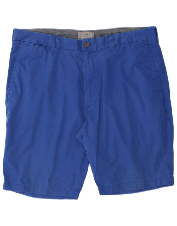 Мужские шорты чинос Marks & Spencer W38 XL, синие, хлопок