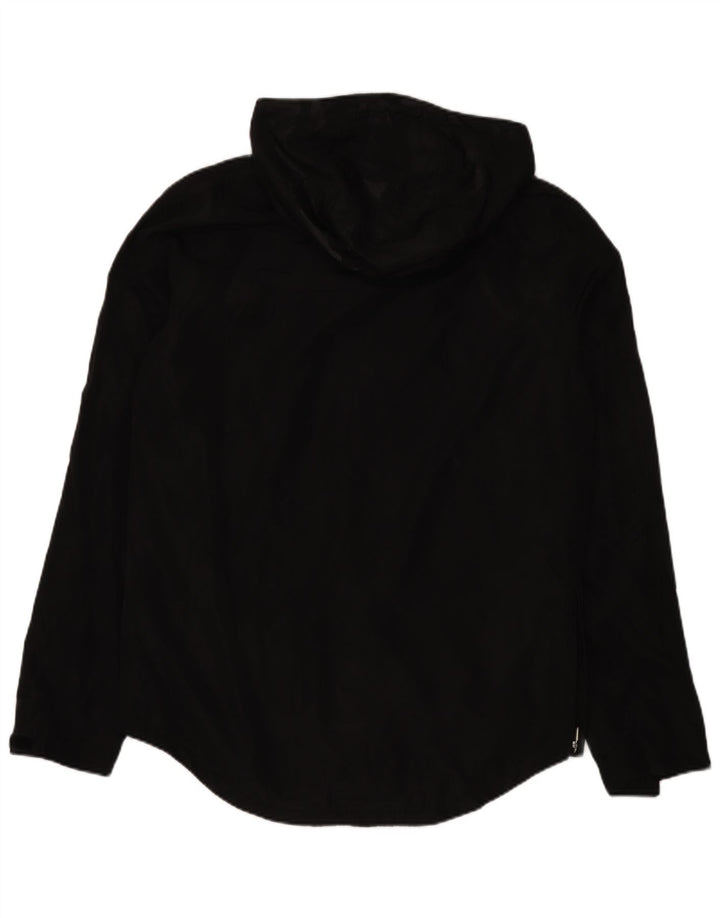 Мужская куртка-дождевик с капюшоном Superdry UK 40, большой черный полиэстер