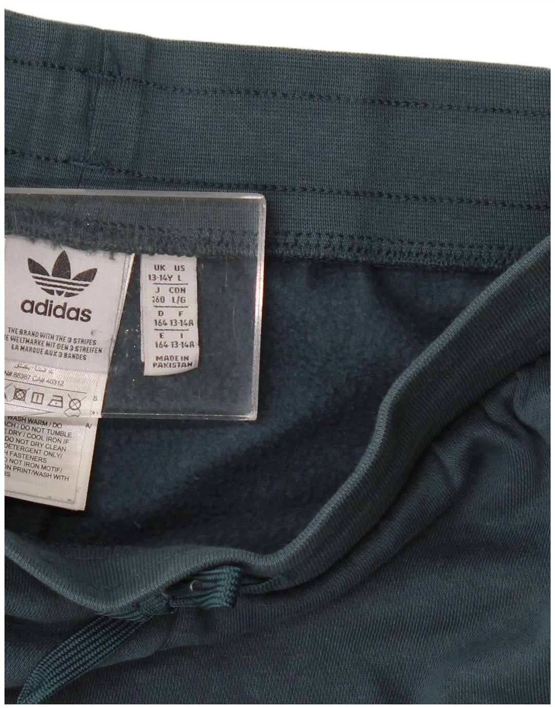 Спортивные шорты ADIDAS для мальчиков 13-14 лет, зеленый полиэстер