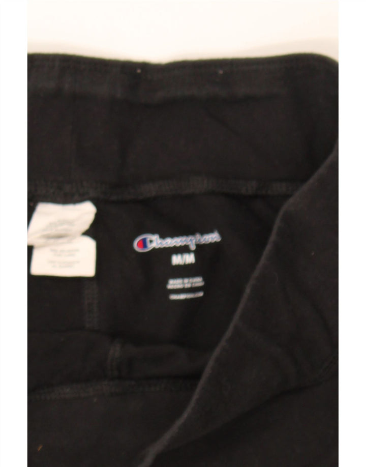 CHAMPION Womens Graphic Leggings UK 12 Medium  Black Cotton Vintage Champion and Second-Hand Champion from Messina Hembry 