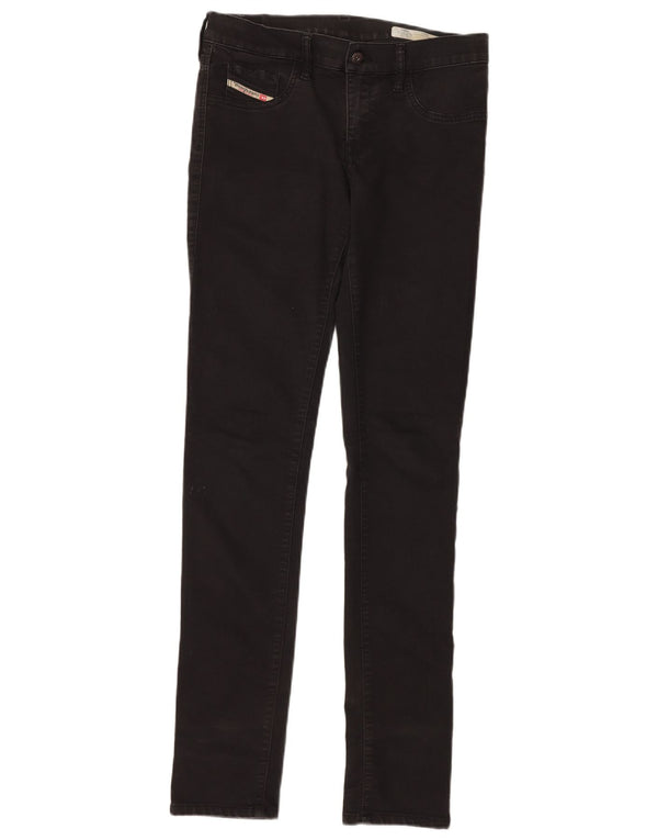 Женские супертонкие джинсы-джеггинсы DIESEL Livier с низкой талией W31 L36, черные