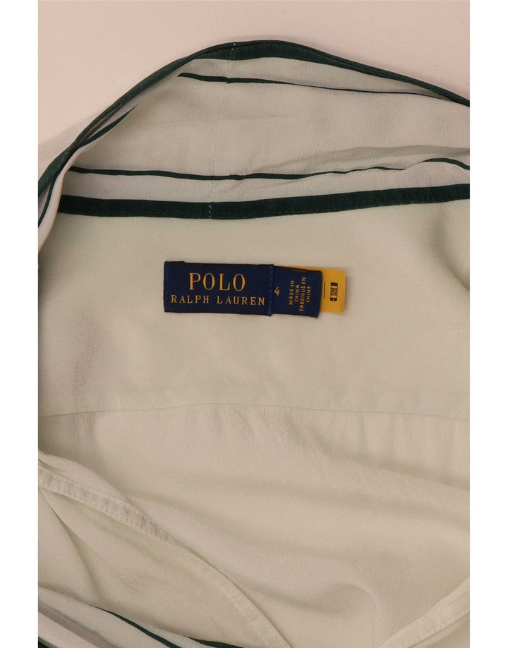 Женский удлиненный пуловер большого размера Polo Ralph Lauren, размер США 4, маленький белый