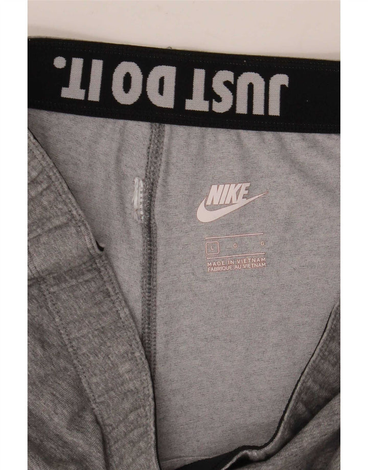 Женские леггинсы с рисунком Nike UK 14, большие серые в крапинку