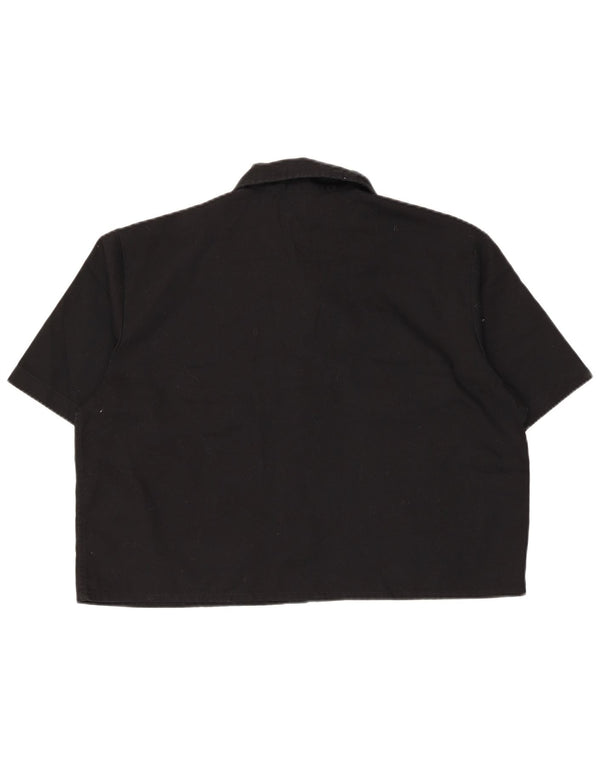 Женская рубашка с коротким рукавом Dickies UK 16, большая, черная, полиэстер