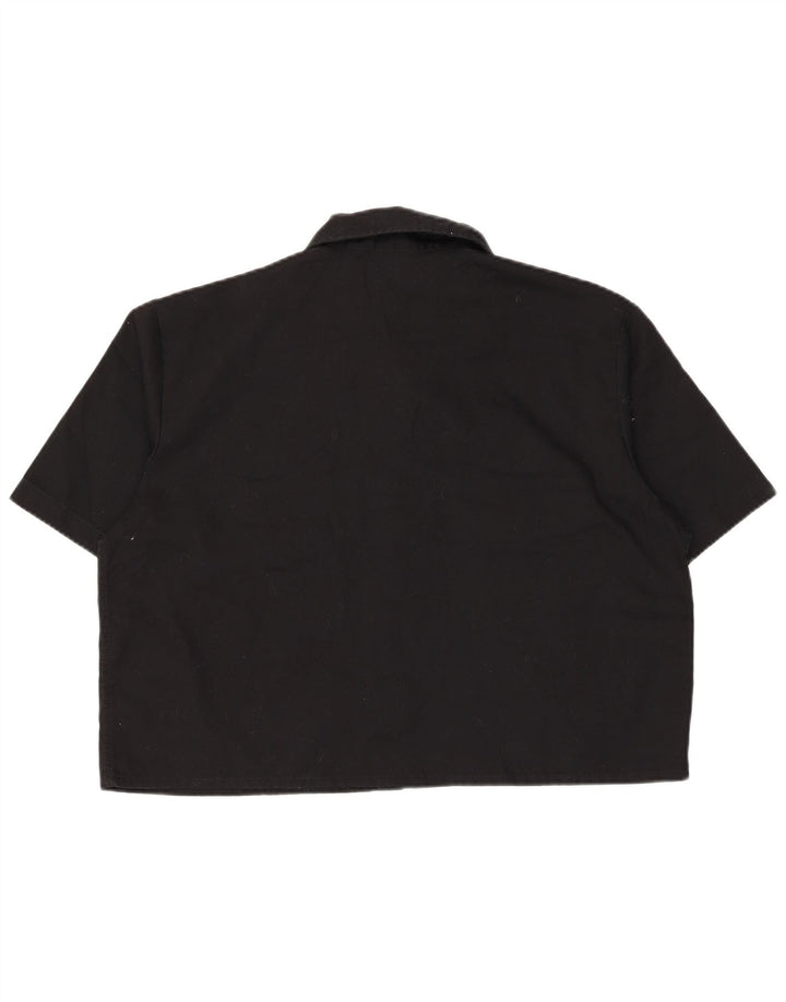 Женская рубашка с коротким рукавом Dickies UK 16, большая, черная, полиэстер