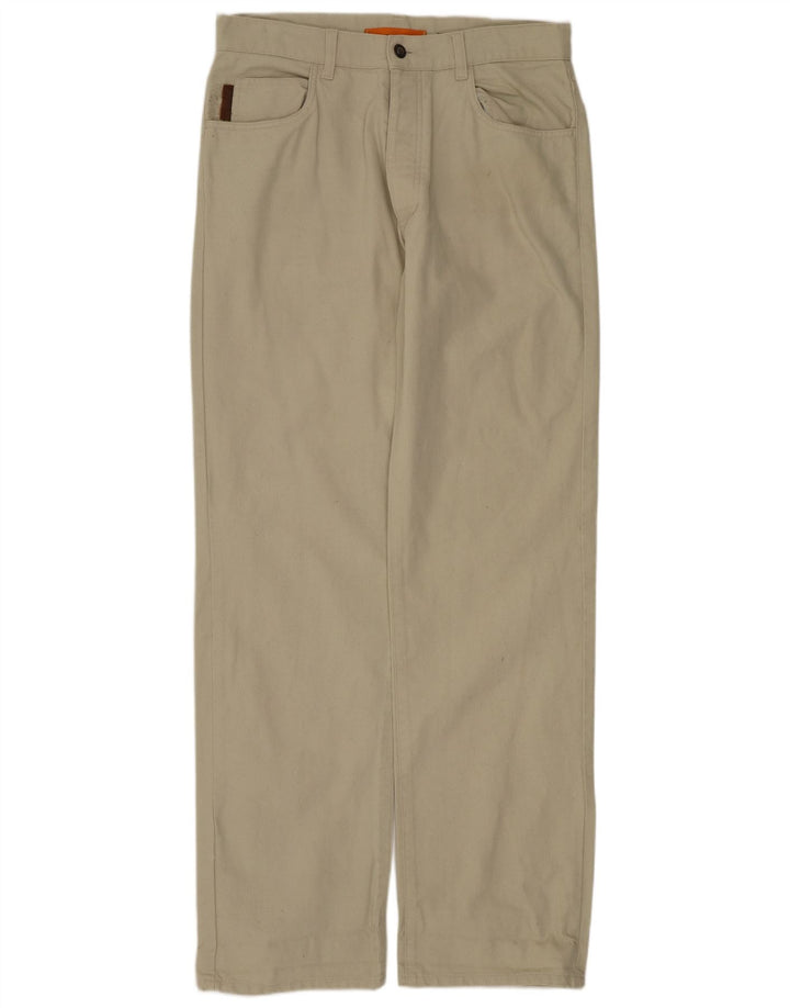 TIMBERLAND Мужские прямые повседневные брюки W32 L33 Бежевые, хлопок