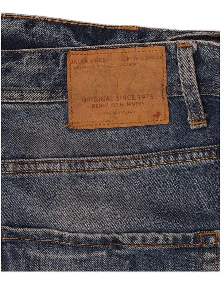 Jack & Jones Мужские джинсовые шорты стандартного кроя с потертостями W38 XL синие