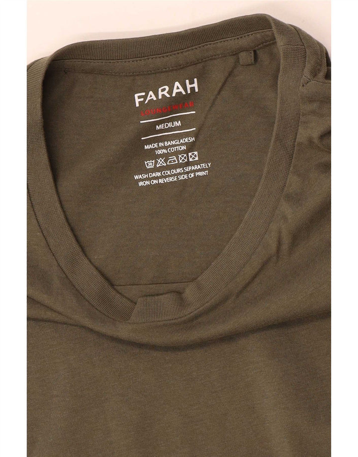 Мужская футболка Farah Top Medium Khaki Cotton