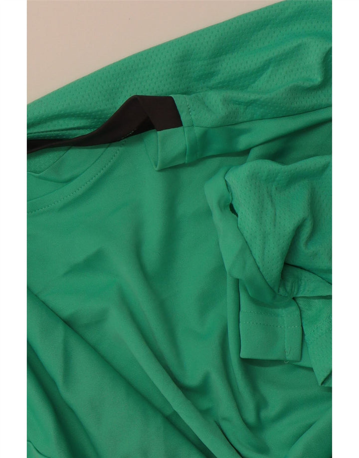 Мужская футболка ADIDAS Climacool, средний зеленый цветной блок