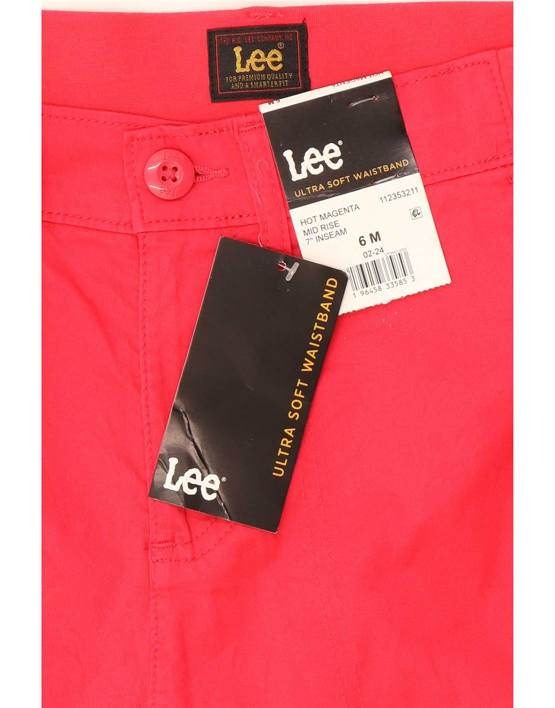 Женские шорты чинос Lee US 6 Medium W30 Красный хлопок
