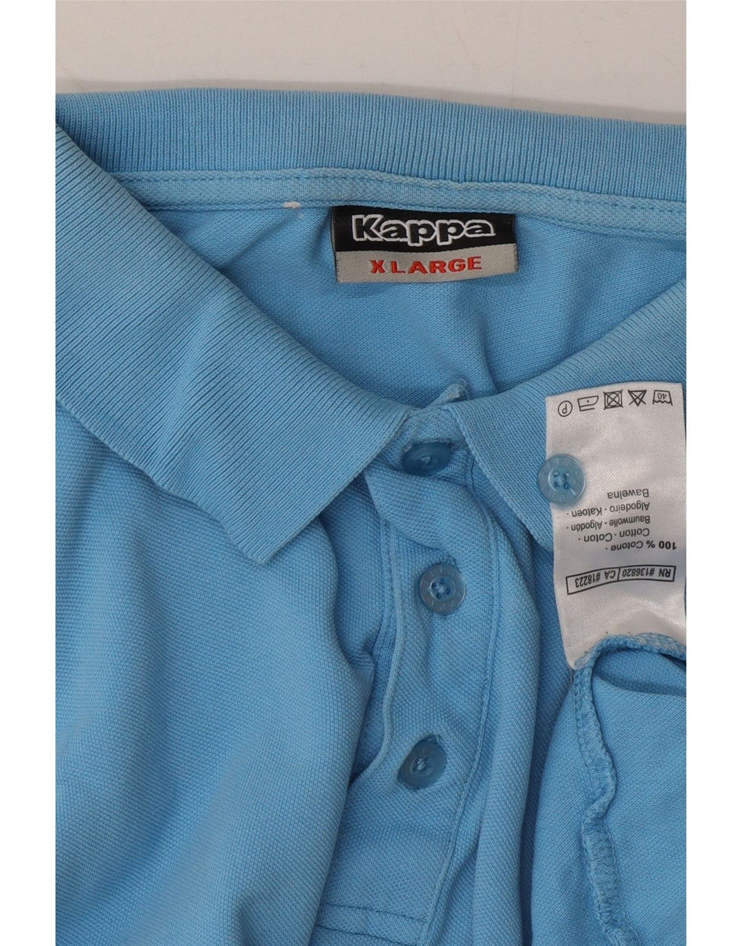 KAPPA Mens Polo Shirt XL Blue Cotton Vintage Kappa and Second-Hand Kappa from Messina Hembry 