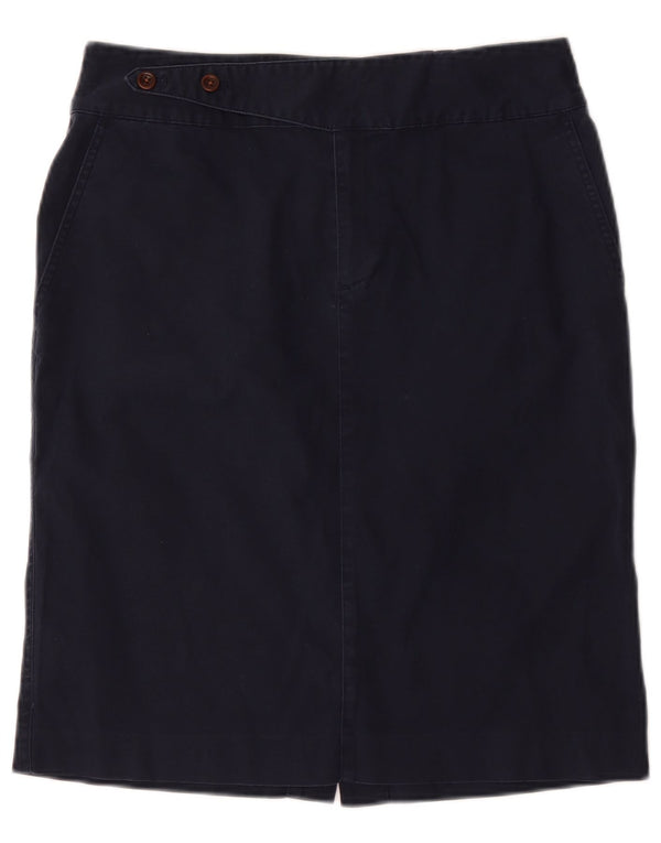 Женская прямая юбка Ralph Lauren US 8 Medium W32 Темно-синий хлопок