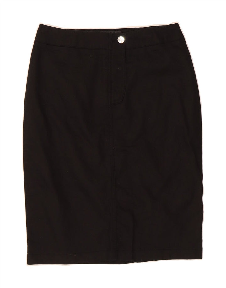 ROCCOBAROCCO Womens Pencil Skirt IT 40 Small W26 Black Cotton Vintage Roccobarocco and Second-Hand Roccobarocco from Messina Hembry 
