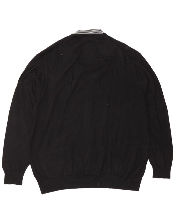 Мужской кардиган Lacoste, размер 8, 2XL, черный хлопок