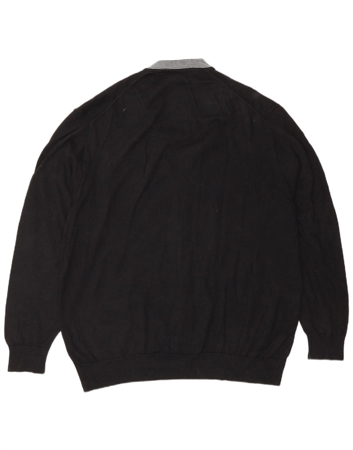 Мужской кардиган Lacoste, размер 8, 2XL, черный хлопок