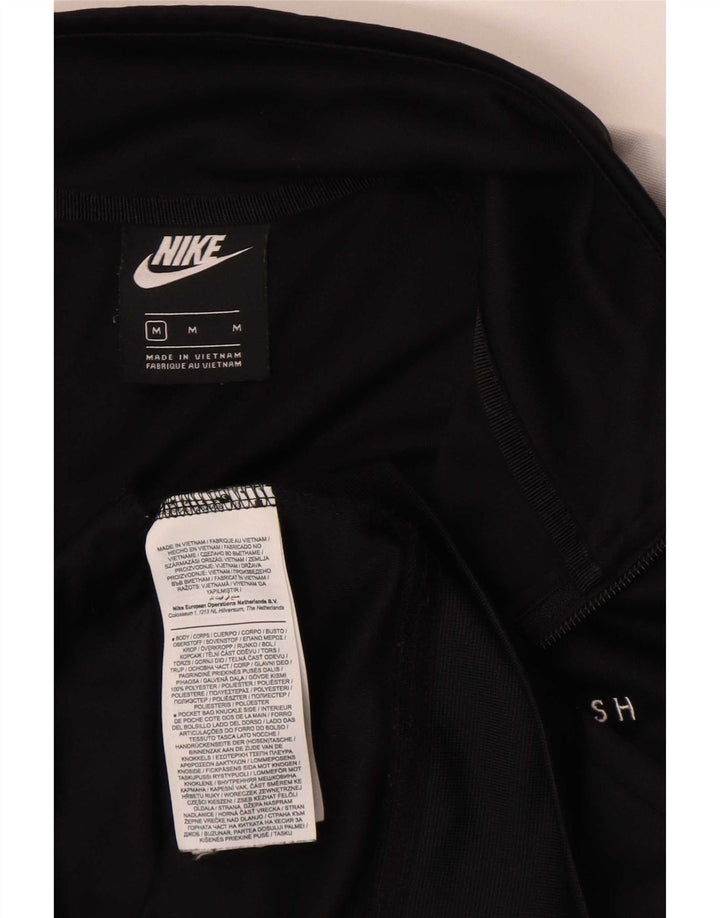 Мужская спортивная куртка Nike Swoosh с графическим рисунком, средний черный, с цветными блоками