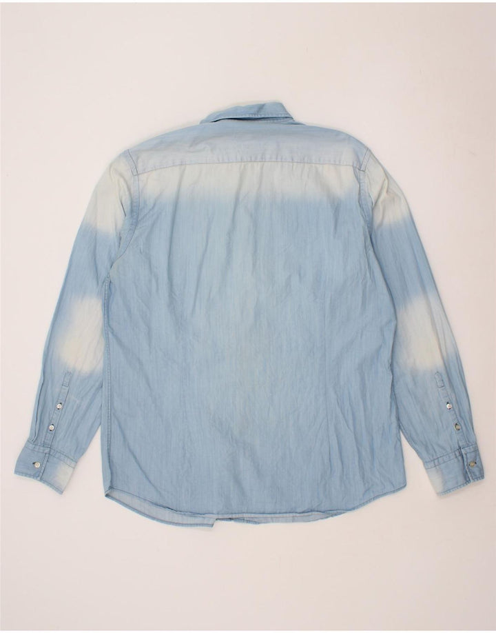MASSIMO DUTTI Mens Slim Fit Denim Shirt XL Blue Cotton Vintage Massimo Dutti and Second-Hand Massimo Dutti from Messina Hembry 