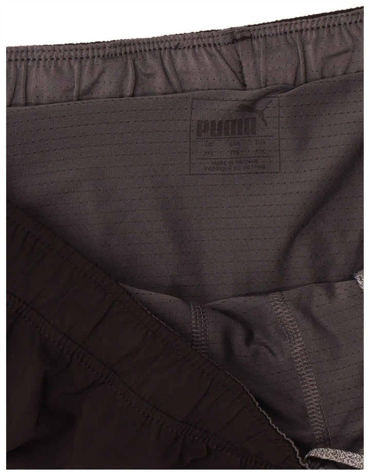 Мужские спортивные шорты Puma с рисунком 2XL, черные, полиэстер