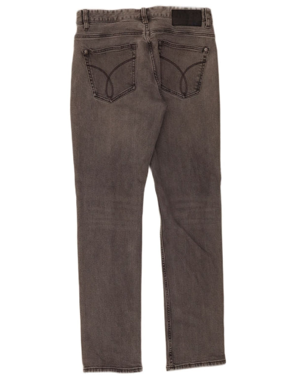 Мужские узкие джинсы Calvin Klein W31 L30, серый хлопок
