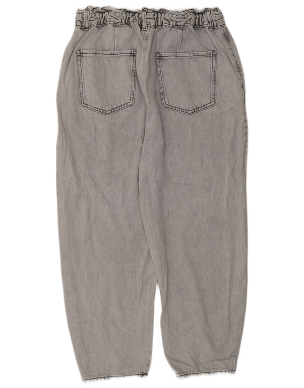 Женские укороченные джинсы свободного кроя с высокой талией Zara EU 44 XL W34 L25 серые