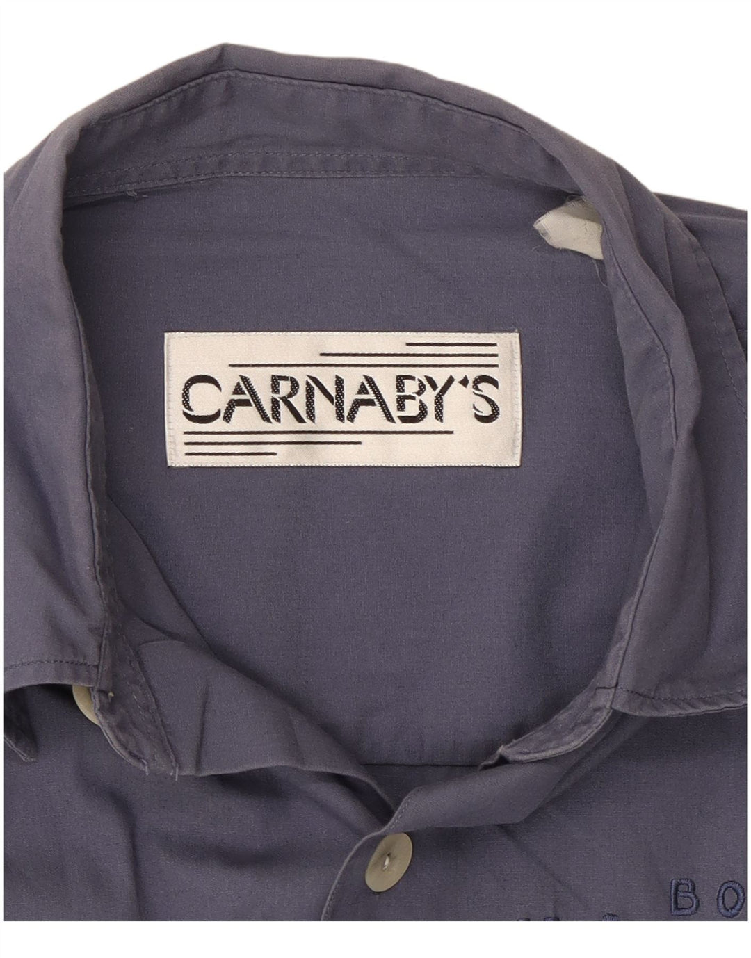 Мужская рубашка с рисунком CARNABY'S, большая, темно-синяя