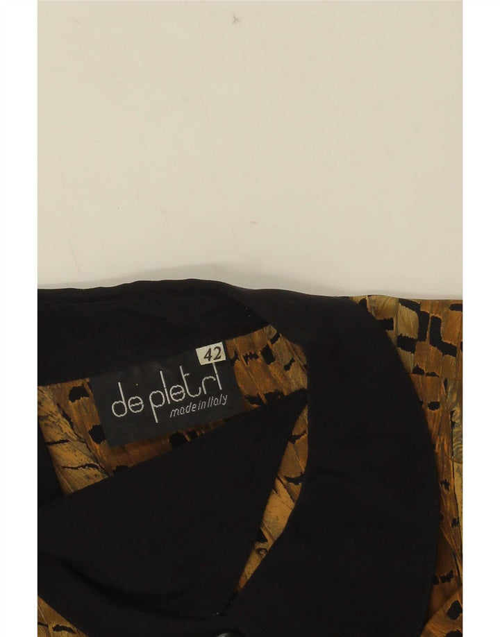 Женская блузка-рубашка De Pletrl IT 42 Medium Brown Colorblock
