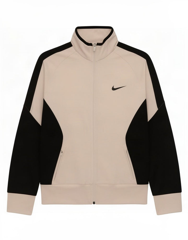Женская спортивная куртка Nike Dri Fit UK 12, средний белый цвет с цветными блоками