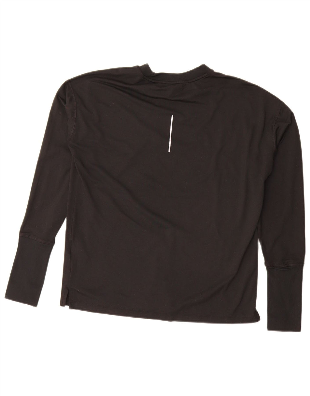 Женский оверсайз-топ с длинным рукавом Nike Dri Fit UK 10, маленький черный полиэстер