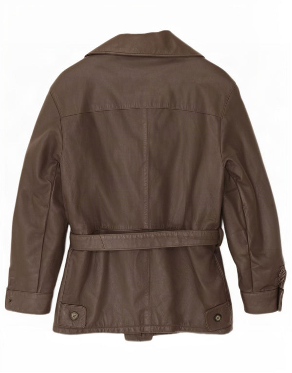 Винтажная мужская кожаная куртка IT 48 Medium Grey
