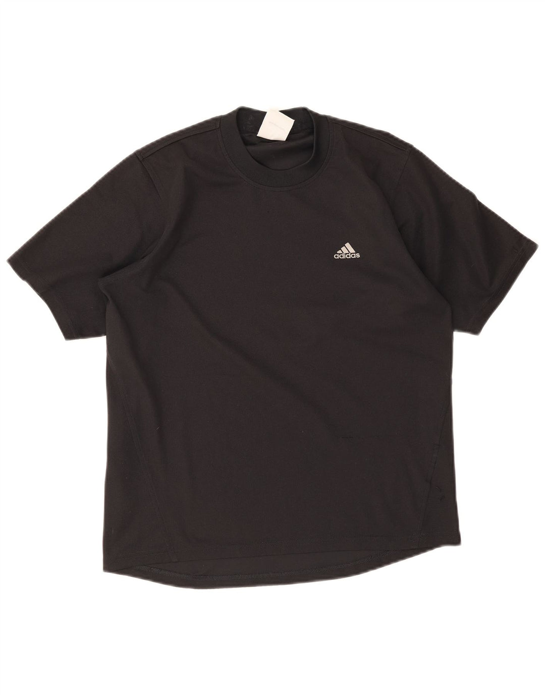Мужская футболка Adidas Top UK 36/38, маленькая, черная, полиэстер