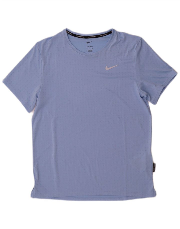 Мужская футболка Nike Dri Fit, маленький синий пятнистый полиэстер