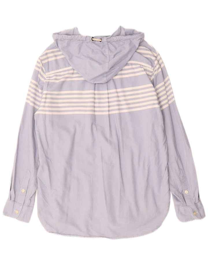 Мужской пуловер CHAPS с капюшоном, хлопковая рубашка среднего синего цвета в полоску