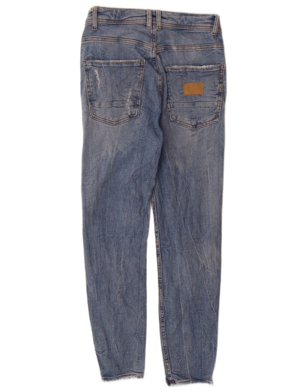 Мужские потертые узкие джинсы Zara EU 36 XS W29 L27, синий хлопок