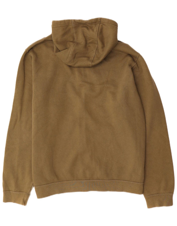 Мужской свитер с капюшоном на молнии Nike XL, цвет хаки, хлопок